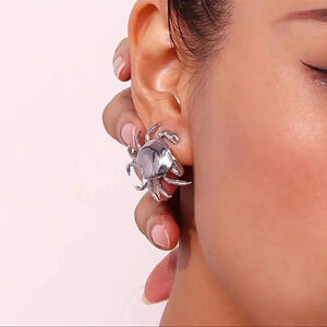 Crab Stainless Steel Waterproof Earrings